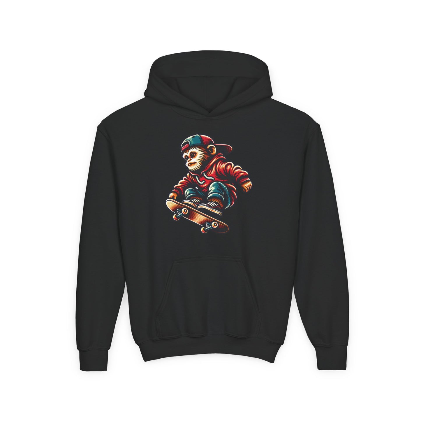 Skateboarding Bear Youth Hoodie