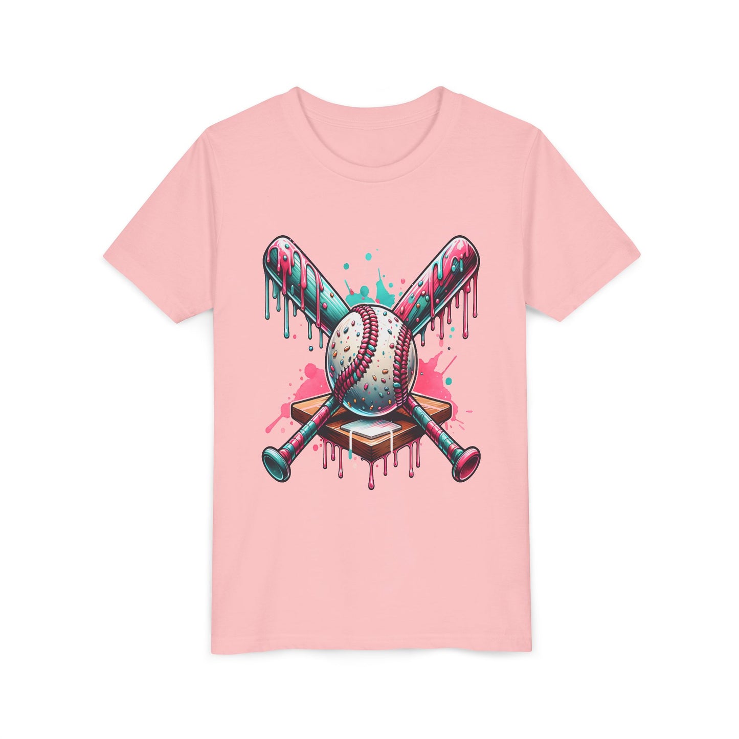 Youth Baseball Drip Art Tee