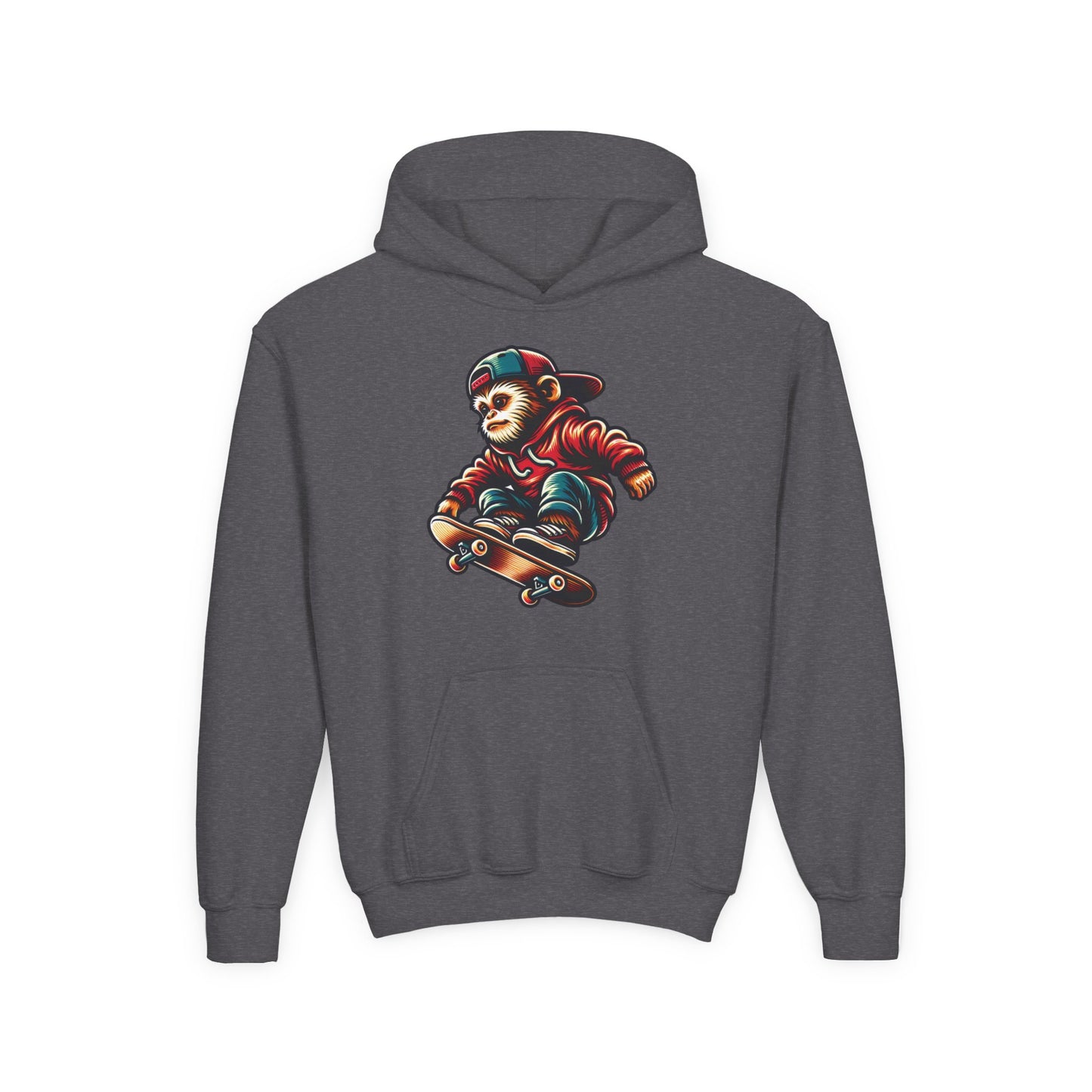Skateboarding Bear Youth Hoodie