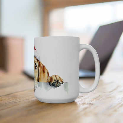 Festive Labrador Retriever Ceramic Mug