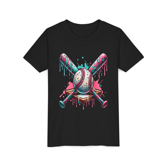 Youth Baseball Drip Art Tee